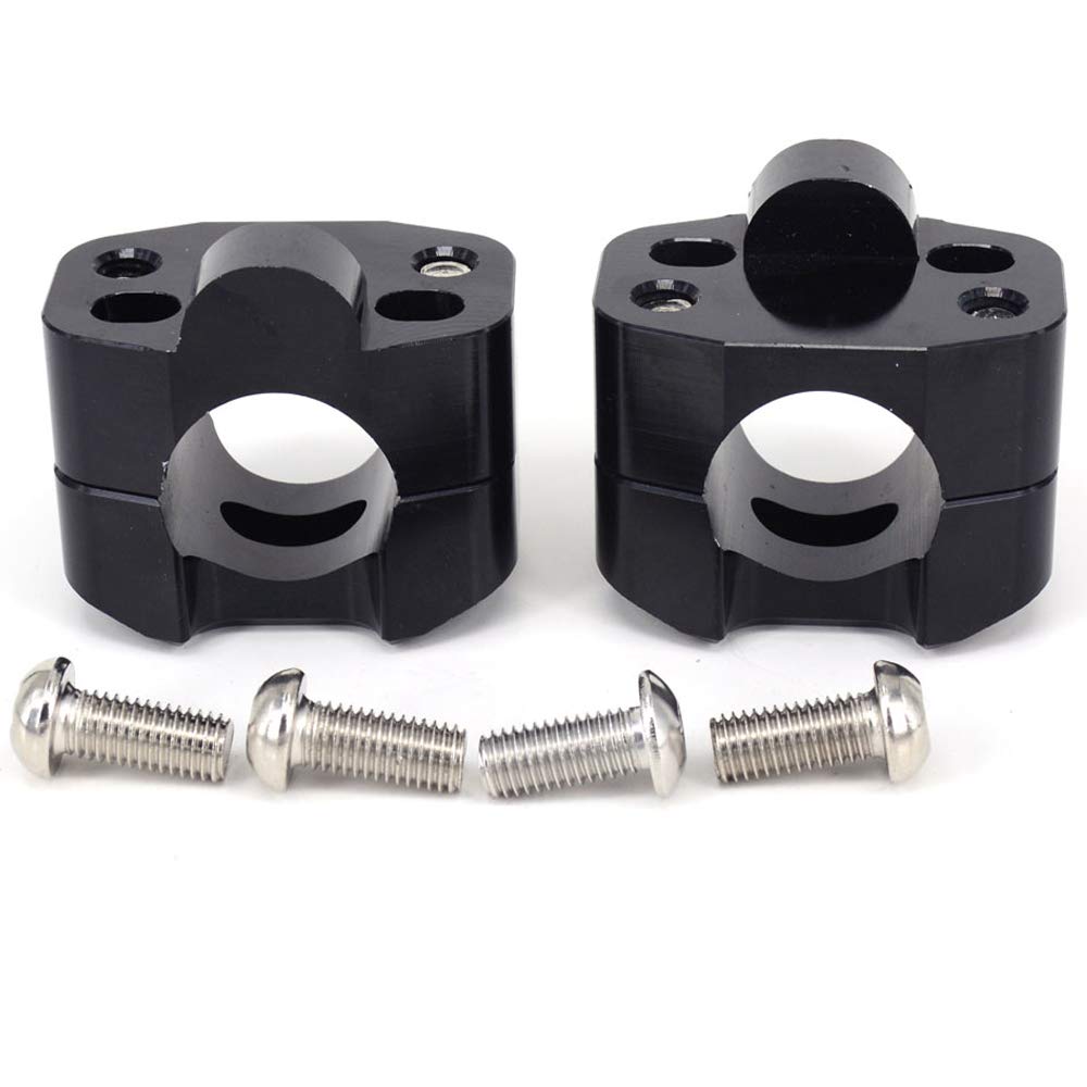 Fast Pro Adaptateur de Pince de Montage pour Guidon de Moto échange 7/8"à 1 1/8" pour pour CRF YZF KXF KLX RMZ DRZ KX RM YZ SX EXC XC 65 85 125 250 Dirt Bike-Noir