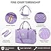 LOVEVOOK Travel Duffle Bag, Weekender Bags for Women with Shoe Compartment, Carry on Overnight Bag with Toiletry Bag, Gym Duffel Bag with Wet Pocket, Hospital Bags for Labor and Delivery, Purple