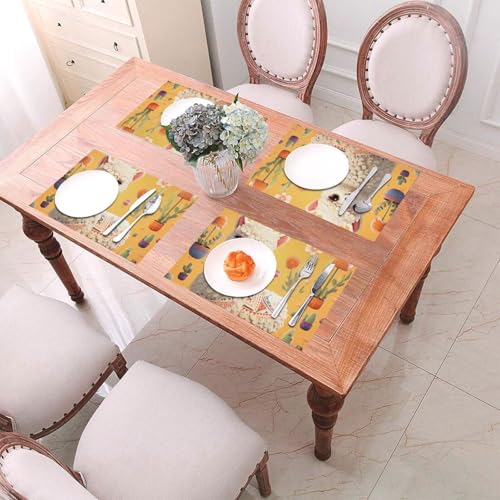 Set de table vinyle lavable pour protéger la table des taches d'enfants