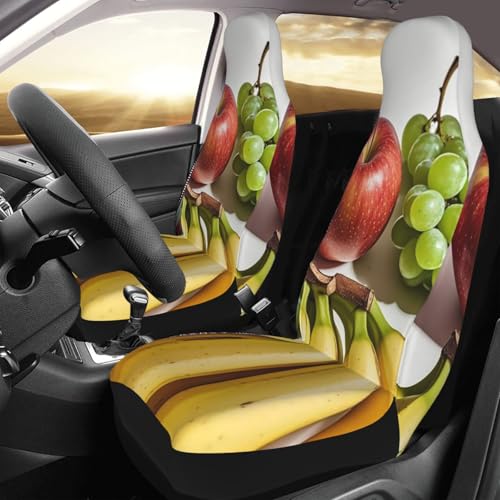Housses de siège de voiture universelles confortables motif fruits frais
