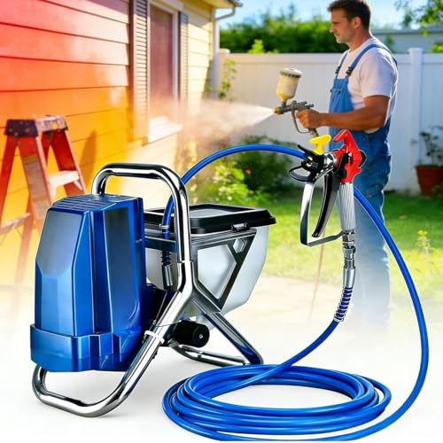 Pulverizador De Pintura Sin Aire, Pulverizador De Pintura Sin Aire Portátil De 1800W Pulverizador De Pintura De 2L/Min con Manguera De 5m,para Pintura De Casa,Muebles De Bricolaje
