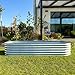 UNIGARDIA Hochbeet Metall 240x60x43 cm, 195x105x43 cm | 9-in-1 Hochbeete-Kit Silber | Hochbeete für Garten aus Premium Zn+Al+Mg Stahl | Rostfrei und 100% Formstabil, Einfacher Aufbau