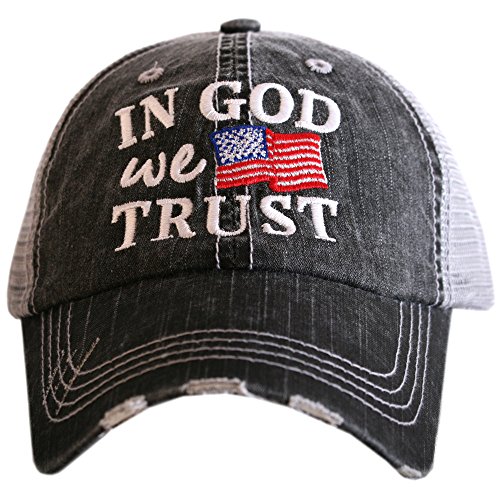 Katydid In God We Trust Women's Trucker Hat-Gray #TOP17