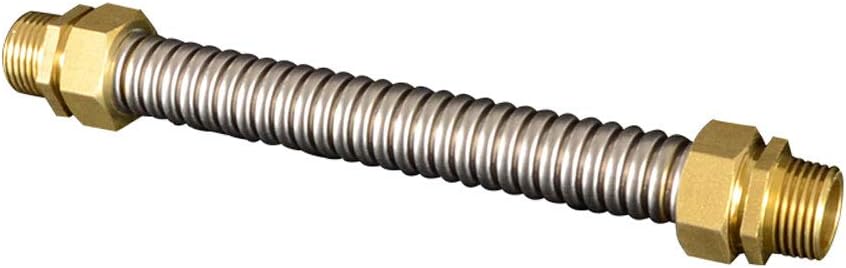 Tap Tails,Stainless Steel Metal Water Inlet Pipe, for Bathroom,Toilet Kitchen Water Connectors.Metal Braided Tube High Pressure Explosion-Proof(50cm)