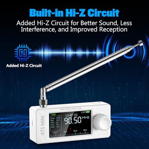 Receptor de radio de onda corta Si4732-ESP32 V3 para escuchar bandas HF y VHF al aire libre 3