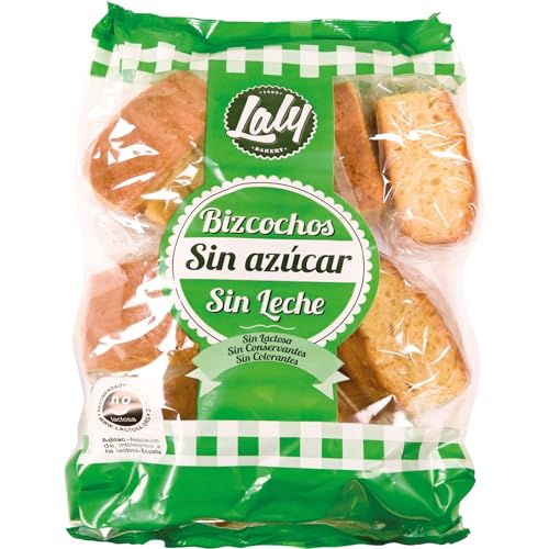 Laly Bizcocho Sin Azúcares Sin Leche, Sabor Naranja, Envasado Individualmente, 450g