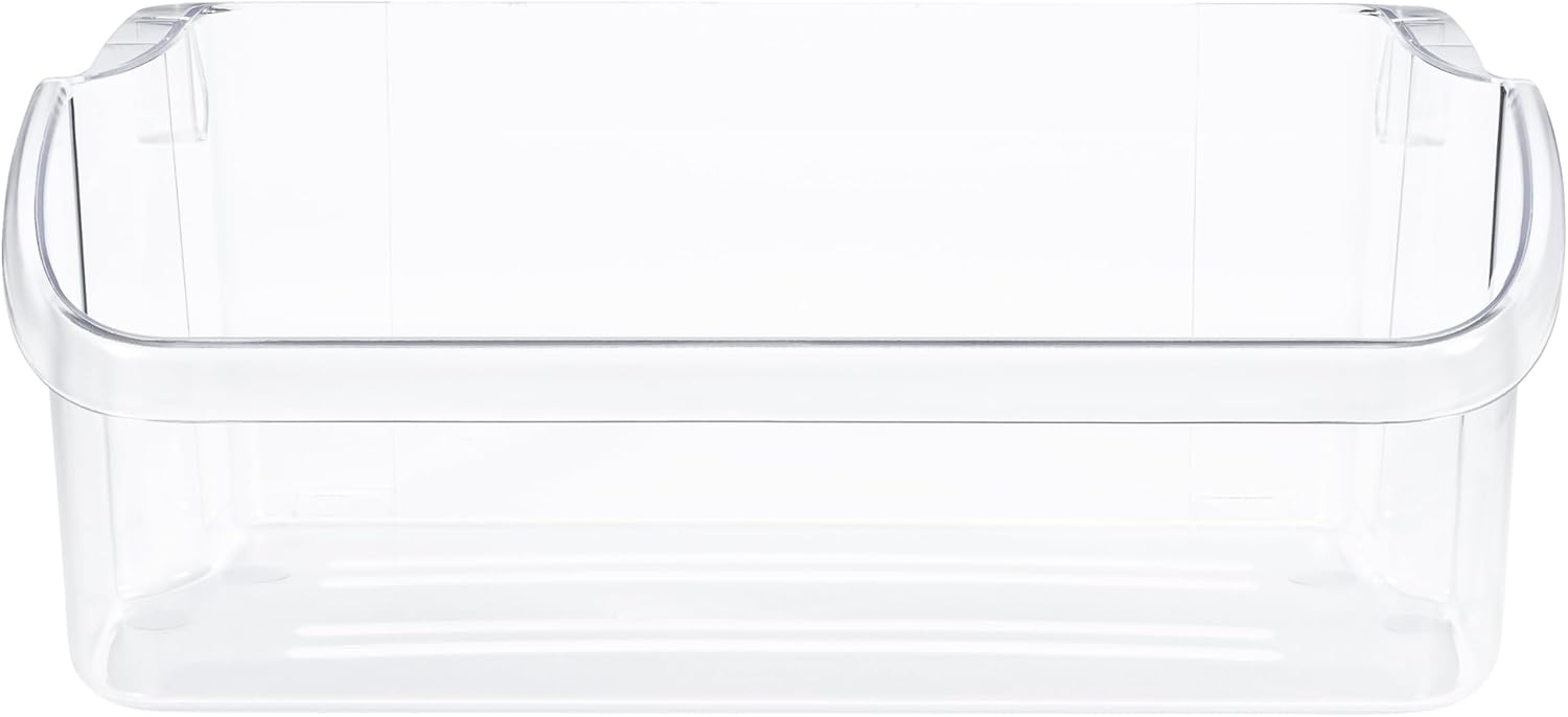 Smart Choice 240324502 Top Shelf Refrigerator Door Bin - Clear, Impact Resistant Freezer Replacement Compatible with Frigidaire 240324510 240324511, Fits Select Frigidaire & Kenmore Models