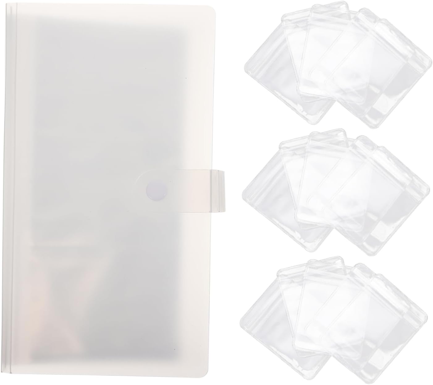 BESTYASH Jewelry Book with Bag 84 Slots Clear Jewelry Organizer for Earrings Necklaces and Bracelets Multi Layer Jewelry Storage Album with 50 Bags Included