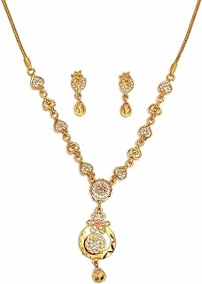 Nandanik Necklace Set for Women with Earrings | Traditional Jewellery | Bridal Wedding Ethnic Jewelry Set | Designer Penda... Price In India
