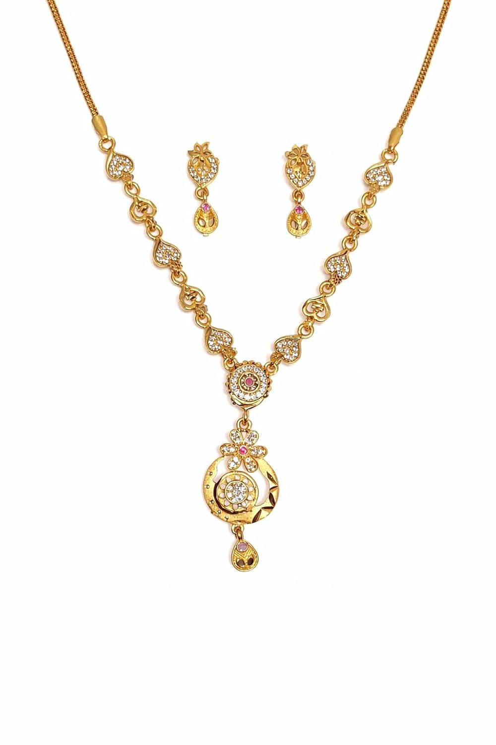 Nandanik Necklace Set for Women with Earrings | Traditional Jewellery | Bridal Wedding Ethnic Jewelry Set | Designer Penda... - Review, Price and Buying Guide