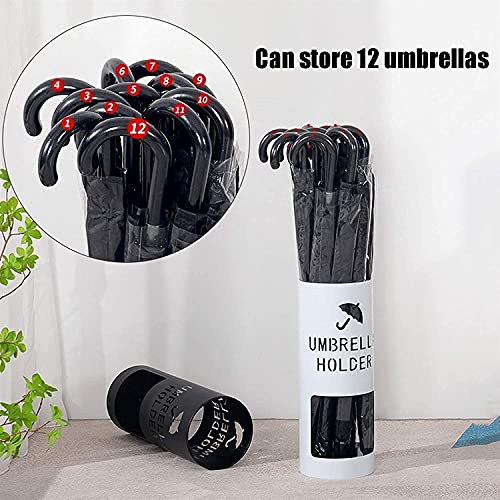 Support de parapluie compact avec 3 crochets pour rangement entrée - 4