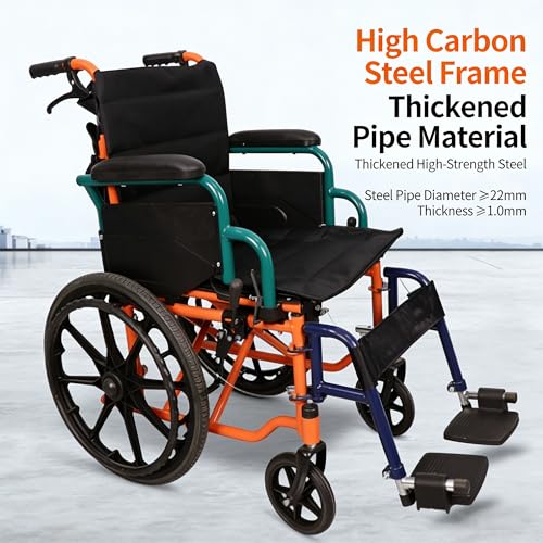 Image of 2026 Model Wheelchair for Kids, Children's Mobility Wheel Chair,Transport Lightweight Foldable,Multi-Functional Disabled Children,for Cerebral Palsy, Kids (Children-A)