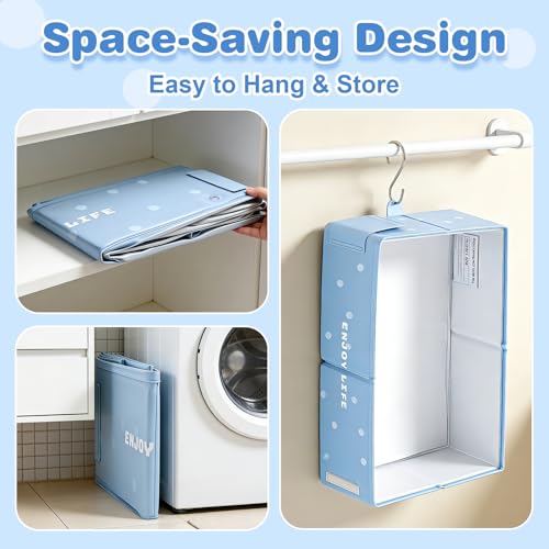 Image of Toddler Bath Tub for Shower, Foldable Baby Bathtub, Portable Kids Bathtub & Collapsible Bathtub for Toddlers 1-8, Infant Newborn, Travel Baby Bath, Banera para Bebe, Blue