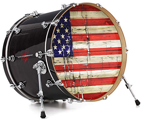 Vinyl Skin Decal Wrap for 22" Bass Kick Drum Head Painted Faded