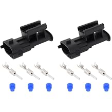 2Pcs 3Pin Automotive Fuel Injection Waterproof Connector 1928404227 Compatible with Bosch Compatible with Volkswagen