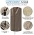 Heavy Duty Tabletop Heater Cover, 38'' H x 24'' W x 24'' D Round Stand-Up Patio Heater With Table Cover-420D Oxford Silver Coated Fabric Waterproof & Dustproof for All Weather Protection (Brown)