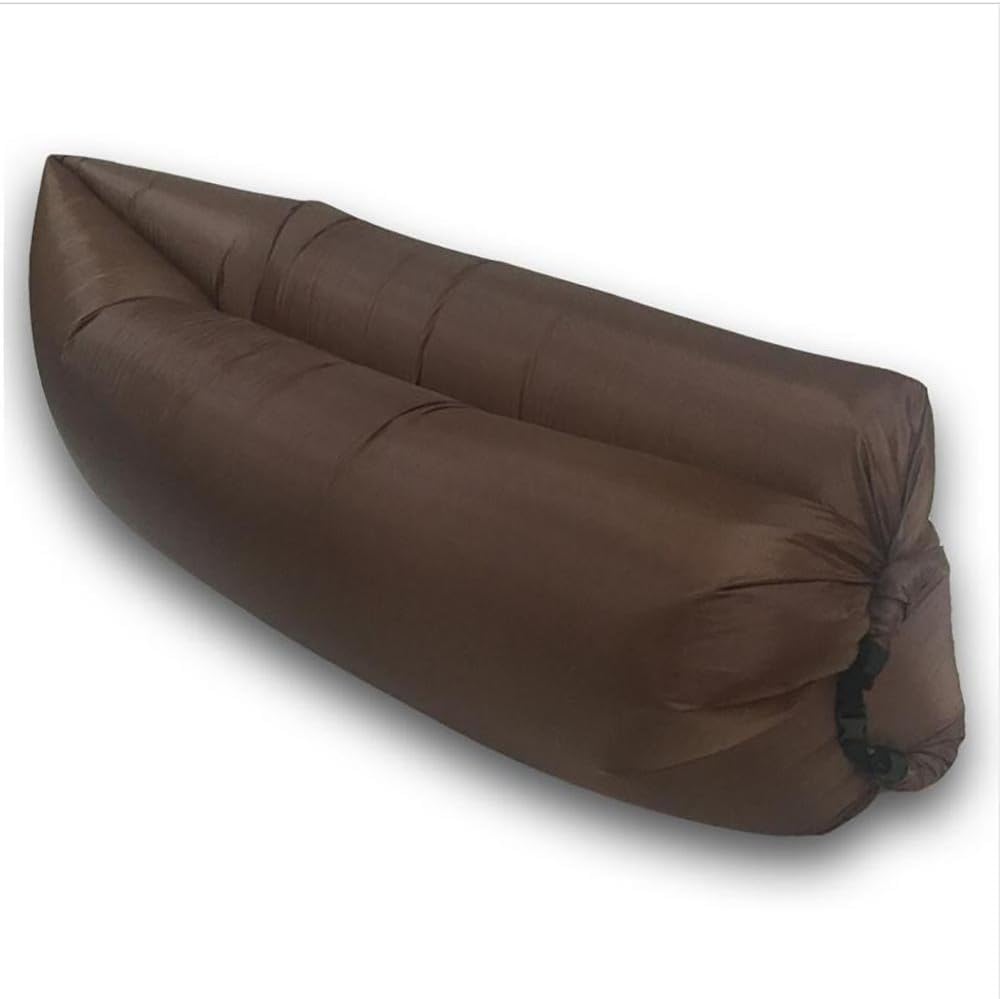 Darzo(TM) Fast Inflatable Outdoor Sleeping Sofa Banana Sleeping Bag Portable Air Bed Hangout Lounger Lay Bag Air Mattresses