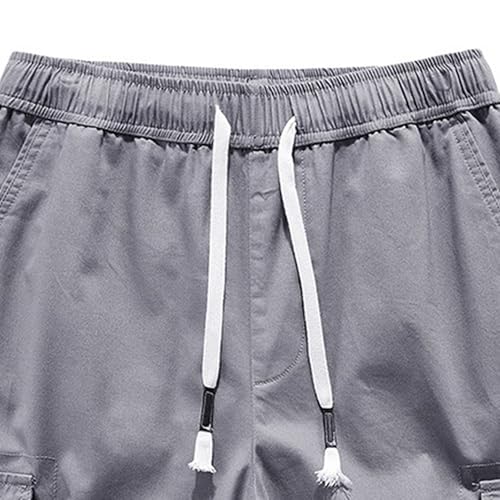 Short casual ligero de algodón para hombre con múltiples bolsillos miniatura 5