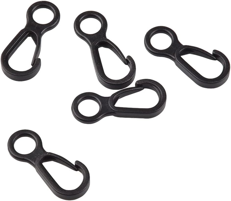 10pcs Plastic Snap Clip Hook Camping Carabiner Buckle Outdoor Tent Accessories Multifunction Snap Hook Camping Equipment Heavy Duty Plastic - Image 5