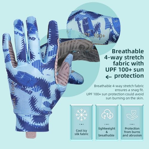 Seibertron S.P.S.G-4 UPF100+ Sun Protection Breathable Horse Riding Touchscreen Gloves with Reinforced Thumbs and Fingers for Men Women - Image 4