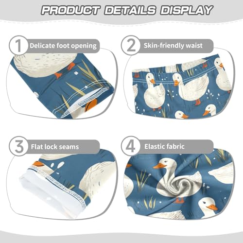 Girls Leggings Gooses Animals Soft Toddler Leggings for Girls Kids Pants Size 4T-10T3