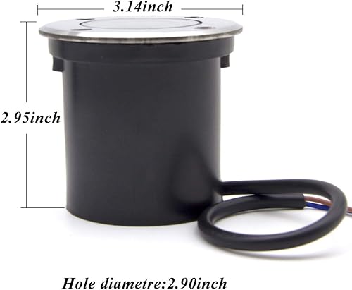 Miniatura 4 de Paquete de 4 luces LED de 3 W 12 V de bajo voltaje con luz LED de paisaje Connecotrs, impermeable, IP67, luces de camino, focos al aire libre,