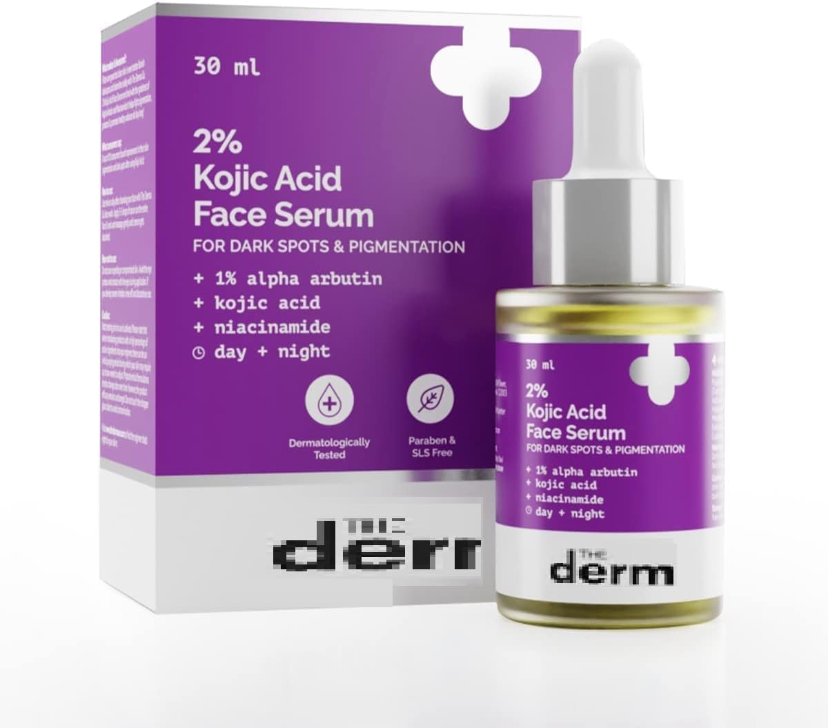 LOGY Co 2% Kojic Acid Face Serum With 1% Alpha Arbutin & Niacinamide For Dark Spots & Pigmentation, 30mlQ