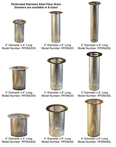Colador comercial para desagüe de piso de 3" de acero inoxidable miniatura 4