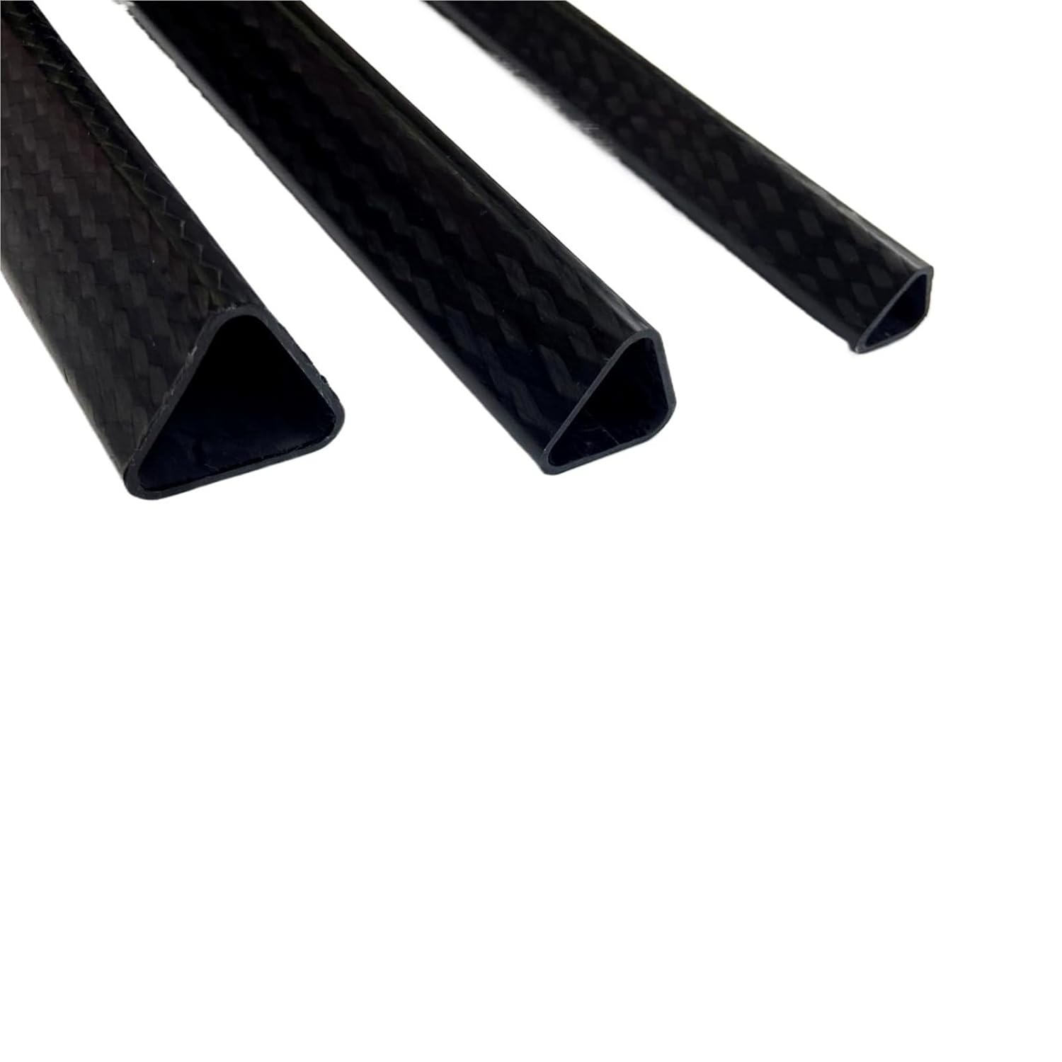 Lot/2pcs 500mm Triangle Carbon Fiber Tube for RC Airplane Parts Hardness Composite Material OD 17mm 24mm 28mm(17x1.5x500mm 1pc)
