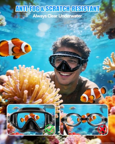 Gafas de natación Aegend para adultos y niños, visión amplia 220° miniatura 4