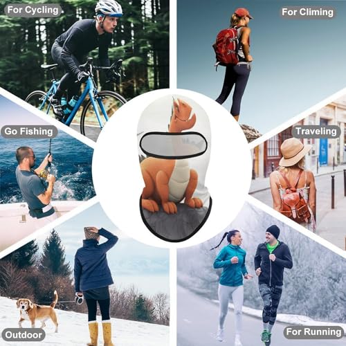 Funny Dragon Balaclava Mascarilla para Hombre y Mujer, Protección Solar, Transpirable, Cubrebocas de Cabeza Completa para Senderismo, Ciclismo, Carrera y Conducción miniatura 6