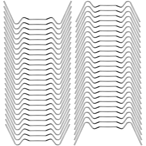 Greenhouse Glass Clips, Greenhouse Clamps Stainless Steel Greenhouse Window Clips Glass Pane Fixings Clips Greenhouse Glazing W Wire Clips Aluminium Greenhouses Panels for Holding Glass (50 Pcs) Cover