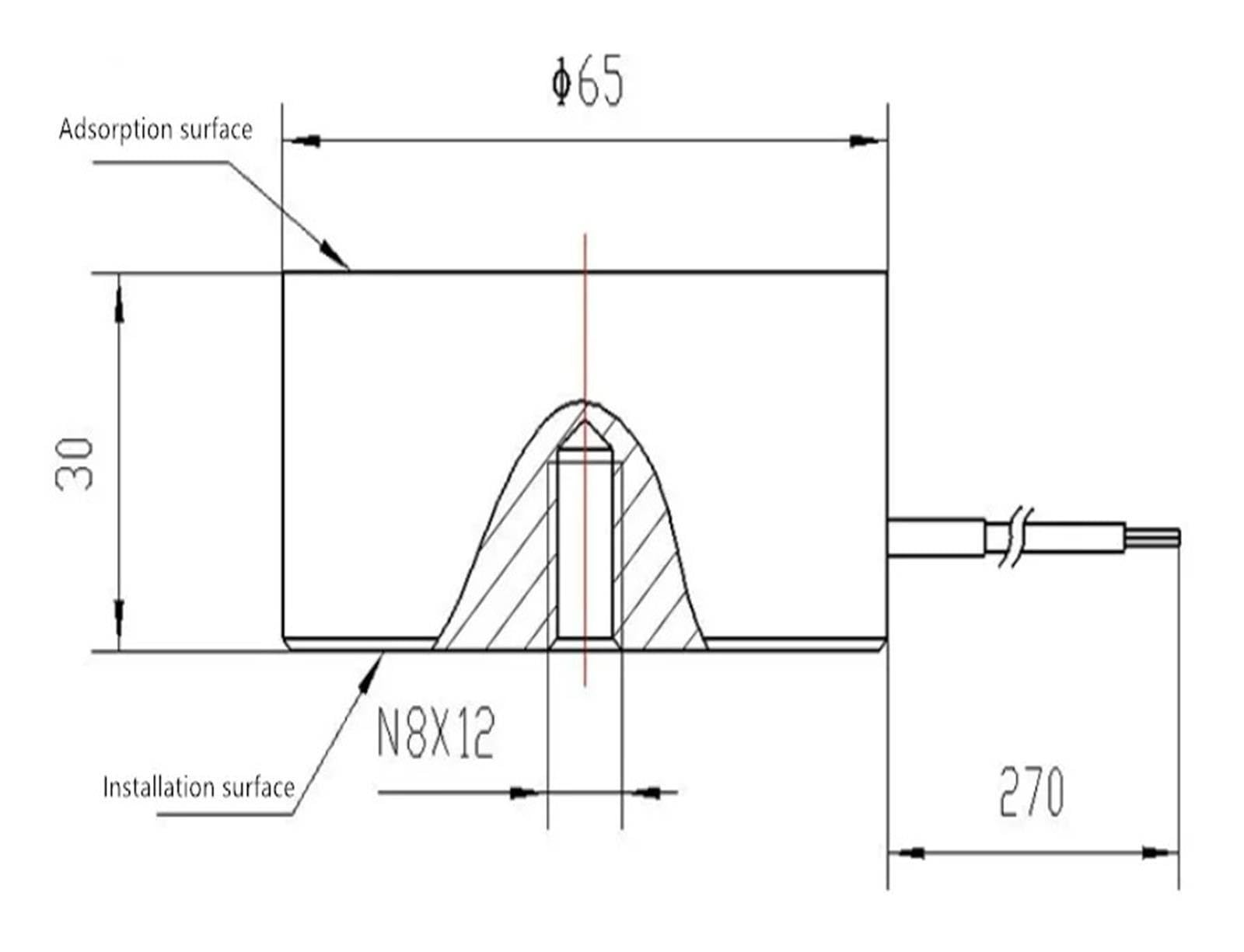 Composant électromagnétique push-pull à réinitialisation automatique XRN-XP65X30 DC12V 24V(12V DC)
