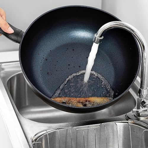 Wok antiadherente con tapa de vidrio y mango miniatura 2