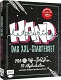 Handlettering: Das XXL-Starterset – Dein Anfänger-Set mit 2 Büchern im Bundle: Mit 30-Tage-Workshop, über 50 Alphabeten und vielen Vorlagen, Sprüchen und mehr