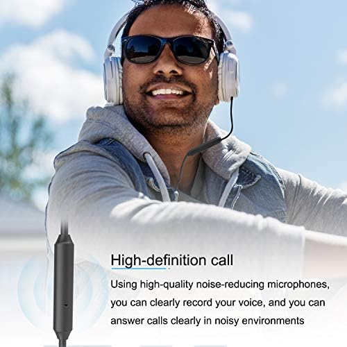 Replacement 3.5mm Headset Audio Cable Compatible with Skullcandy Headphone, Ancable 3.5mm Stereo Cord with Mic and Volume Control for Skullcandy Crusher, Hesh, Hesh 2, Hesh 3, Venue, Grind Headphones