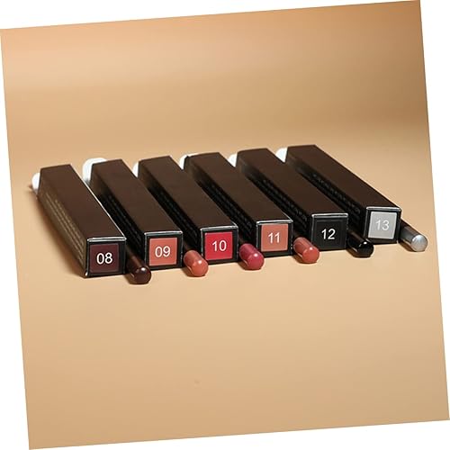 12pcs Matte Lip Liner Pencils Multipurpose Lip Makeup with Portable and Natural Finish and Gift Use