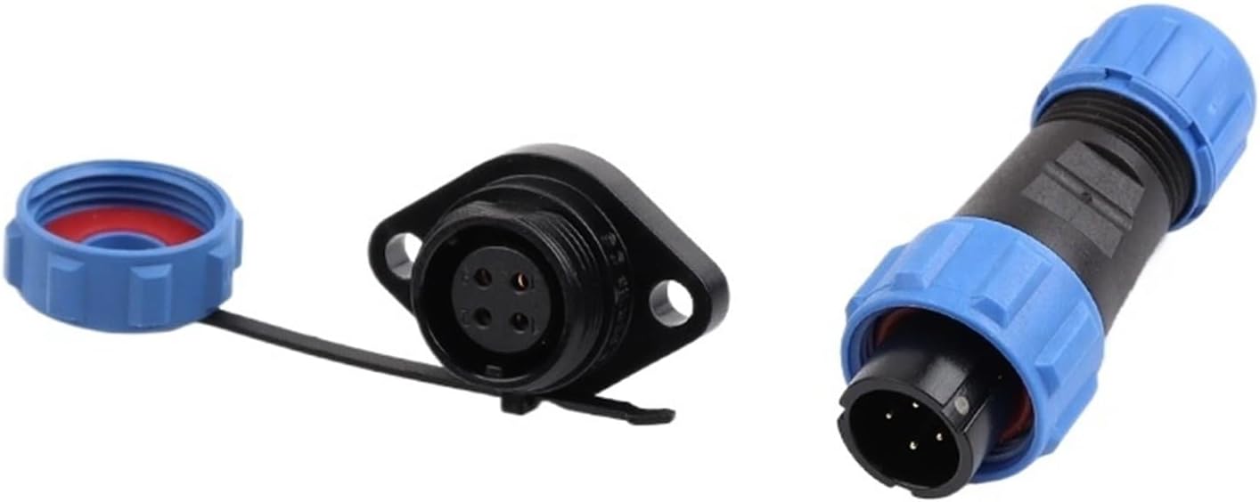 SP13 Connector Flange Male and Female Socket Welding Type 2/3/4/5/6/7/9 pin Cable Connection(SP13-6F)