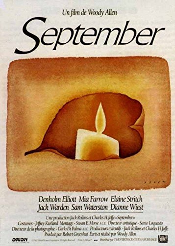 Affiche cinéma originale September 1987 de Woody Allen 40x56 cm lithographie rare