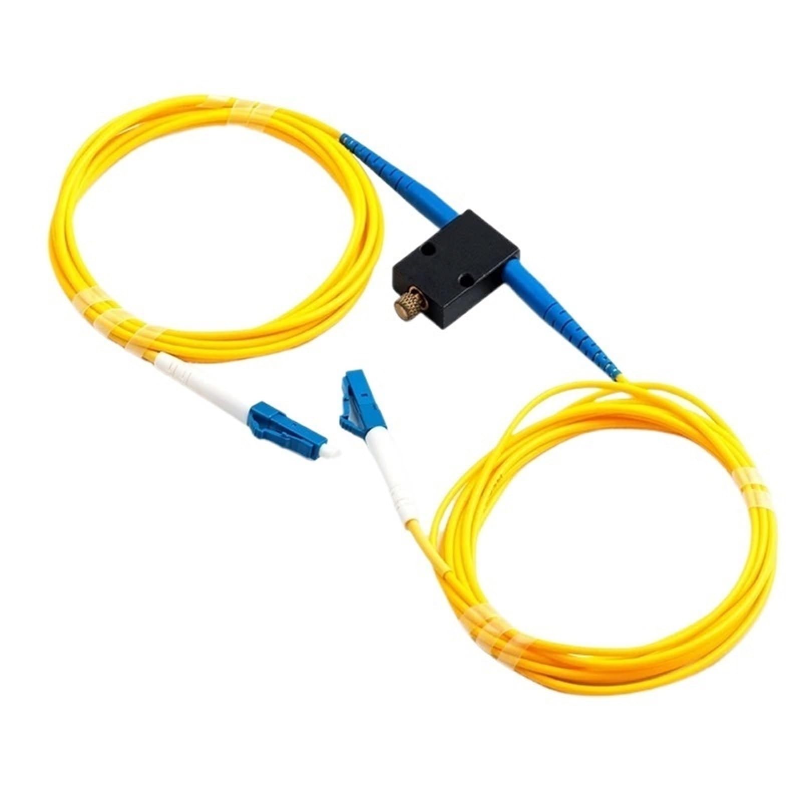 Verstellbares Dämpfungsglied mit Glasfaser LC 0-60 dB Inline-Variabel mechanisch Inline Optischer Dämpfungsglied FTTH Monomode Simplex
