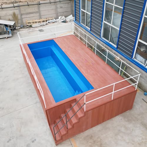 Kit de piscina prefabricada, configuración de varios niveles, solución económica de bajo mantenimiento para instalar en la cubierta del techo subterránea o semi-enterrada