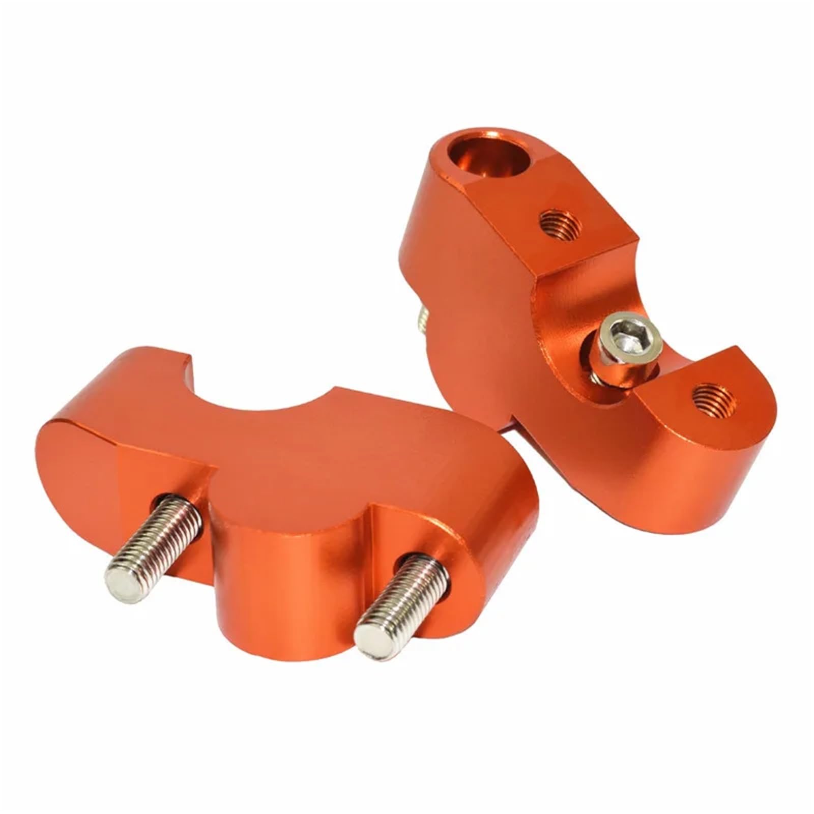Riser zacisk Podstawka Kierownicy W Górę 30mm Do Tyłu 20mm Zestaw Wsporników Pasuje Do Duke 125 200 250 390 Riser zacisk Adapter(Orange)