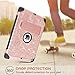 iPad 7th Generation Case, New iPad 10.2 Case 2019, DOMAVER 3-in-1 Heavy Duty Kickstand Glitter Sparkly Bling Shiny PU Leather Shockproof Protective Cases Cover for iPad 7 Gen 10.2 Inch 2019, Rose Gold