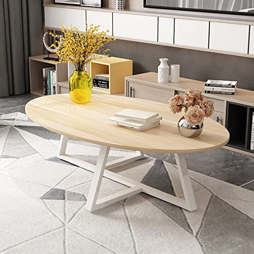 Table basse ronde en métal de 100 cm pour salon moderne - 3