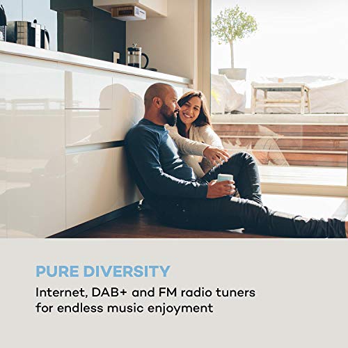 auna Silver Star Chef Küchenradio, Unterbauradio, 10W RMS / 20W max, CD-Player, Bluetooth-Funktion, Radio: Internet/DAB+/UKW, 2,4" TFT Farbdisplay, USB-Port, AUX-Eingang, Silber – Bild 3