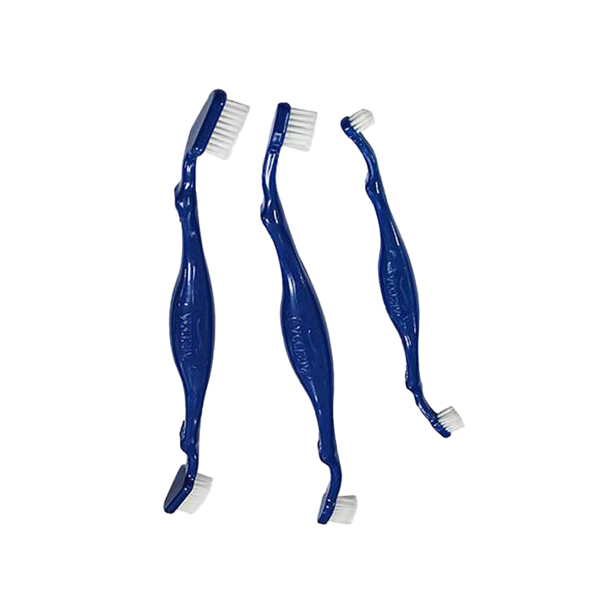 Sosoport Pet Care Essential Double Sided Dog Toothbrush Set with Large Medium Small Brushes