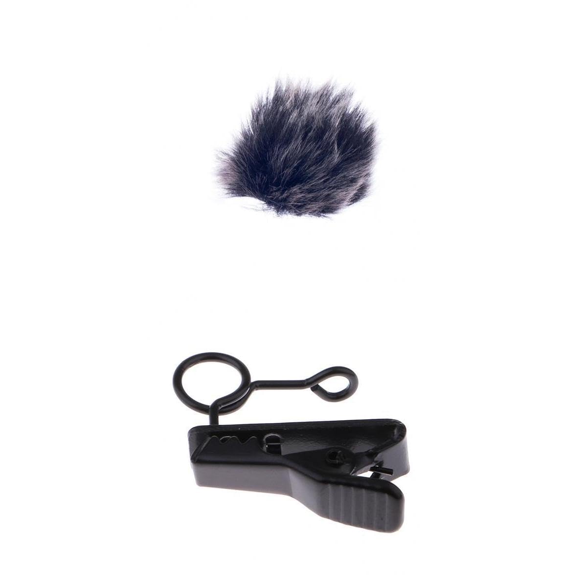 ATORSE Mini 6mm Microphone Lapel Tie Clip Holder + Microphone Windmuff-picture-11