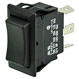 SupplyMount 1001710 - Aftermarket Replacement BEP SPDT Rocker Switch - 12v/24v - ON Off ON Compatible with BEP Marine