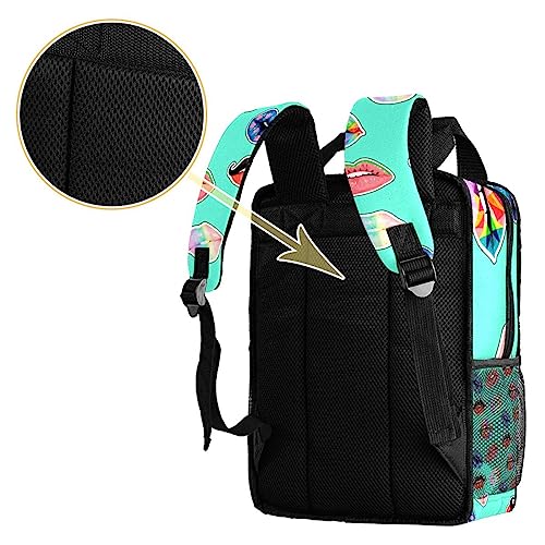 Sac à dos garçons 35cm multicolore avec sangles ajustables pour l'école
