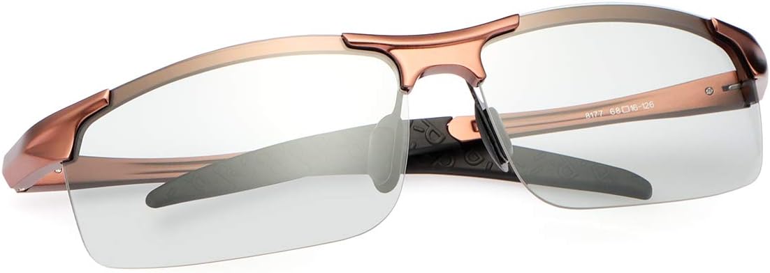 YIMI Gafas de sol deportivas polarizadas fotocrómicas para hombre, ciclismo, pesca, conducción, protección UV, gafas antirreflejos